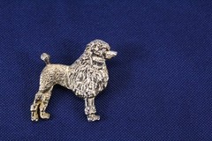Poodle Pin Gold-tone Alloy 1 1/4″ x 1 1/4″ Vintage