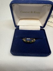 CAMROSE & KROSS JBK 925 JACQUELINE KENNEDY EMERALD ETERNITY BAND 7