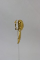 Vintage Clip-on Earrings, 80’s/90’s, Gold Tone, Hinged, 49gr