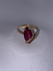 Antique Ruby 24K Ring