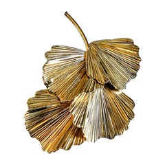 Floral Gold Plated Brooch Vintage