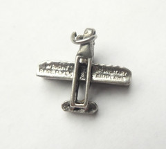 Vintage Sterling Silver Wright Brothers Flyer 1st Military Aircraft Charm