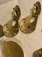Vintage Cloisonne Butterfly Jewelry 7pc Pendants Earrings Elephant Peacock Cuff