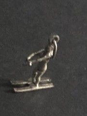 VTG Beau 925 Sterling Silver Water Ski Woman Necklace Pendant/Bracelet Charm