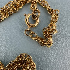 Vintage Lucerne Watch Pendant Necklace Gold Tone Floral Etched Ornate 24″ READ