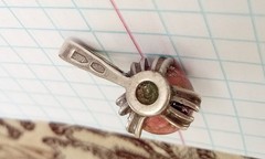 Vintage Pendant natural jasper stone Sterling Silver 925 test Women Jewelry