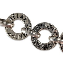 Vintage Cookie Lee Silver Tone Circle Bracelet Jewelry Women 2000’s