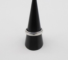 Piaget Possession Ring 18K White Gold Size 9 4.7 MM Serial S26853 With Box &COA