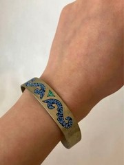 Vintage Mexico Alpaca Engraved Bangle Jewelry Not specified