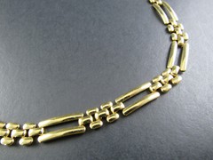 GOLD TONE NECKLACE 16.5″ (D10)