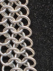 Vintage Silver Sterling Chainmail handmade Rolo Link Necklace 48.22g 18″