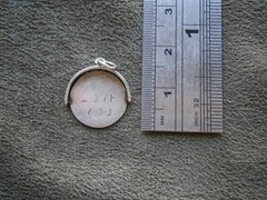 “I Love You” Spinner Vintage Sterling Silver Bracelet Charm Pendant 1.1g