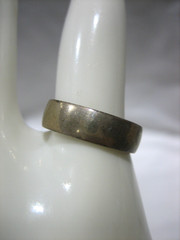 925 Sterling Antique 1942 Australia Shilling Ring Band Size 3.75
