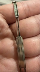 1920’s LADY IOCO 14K WHITE GOLD & SAPPHIRE WATCH W/ ORIGINAL 1/20 GF BAND -RARE!