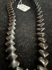 Vintage 1980s Trifari Black 18in Necklace