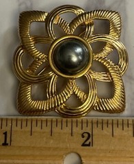 Vintage Gold Tone Brooch Pin Jewelry JMS-18