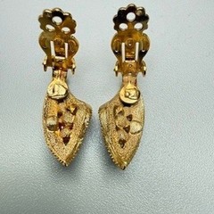 Vintage Gold Tone Leaf Imitation Pearl Cluster Brooch and Earrings Set MCM