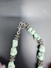 Vintage Lot 7 Stone Gemstone Necklaces Amber Amethyst Turquoise Sodalite Shell
