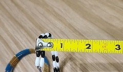 Vintage Seed Bead Bracelets Black And White Anf Gold And Blue
