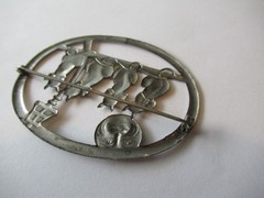 Vintage Antique Art Deco 40’s Adorable Cat brooch Pin