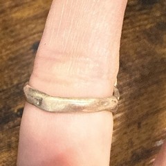 Art Nouveau ring face art deco band size 7.75 sterling silver women girls