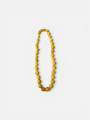 Vintage Egg Yolk Amber Graduated Bead Necklace 31g Old Baltic Amber Necklace