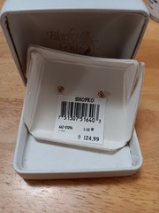 Vtg Coleman 10k Tri Colored Gold Leaf Grapes Stud Earrings Black Hills Gold .5″