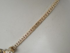 Attwood & Sawyer Collier Necklace Vintage Enamel Rhinestone Gold 39 cm