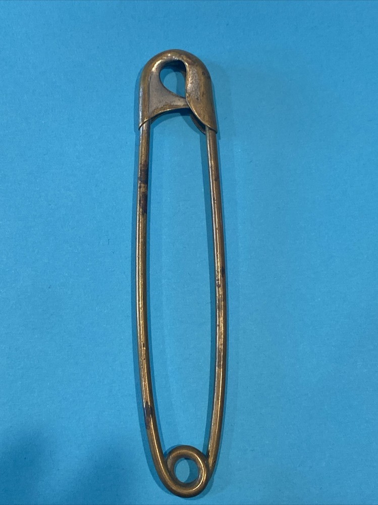Vintage Metal Very Large Saftey Pin