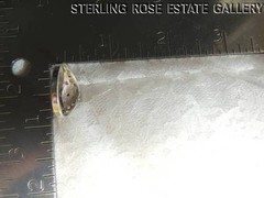 VINTAGE ROSE & YELLOW VERMEIL & STERLING SILVER .925 ESTATE HEART RING size 8.25