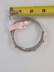 Juicy Couture PAVE ICON Bangle Bracelets Rhinestones Silver Tone Heart Crown