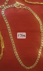 Mostly Vintage Lot 5 Gold Tone Choker Chain Necklaces 16-17 inches
