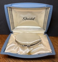 Vintage Speidel ID Bracelet Jewelry Silver Hearts