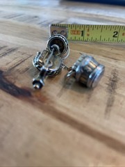 VINTAGE RARE SIGNED ZENTALL BROOCH WISHING WELL TWO BUCKETS/PAILS THAT DANGLE
