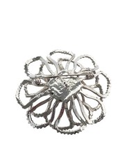 VTG Sarah Coventry 1968 Silvertone and Rhinestone “Allusion” Flower Pin