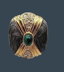 Vtg Kenneth Lane for Avon Duchess of Windsor Panther Collection Post Earrings