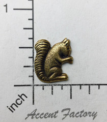 43493 4 Pc Brass Oxidized Small Squirrel Jewelry Finding