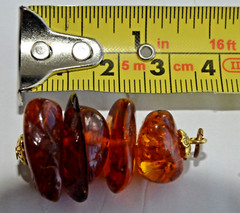 ✅RUSSIAN SOVIET BALTIC SEE AMBER PENDANT 老琥珀 KALININGRAD GOLD STONE ROCK BEADS💥