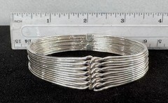 Vintage 950 Silver Multi Wire Cuff Bracelet