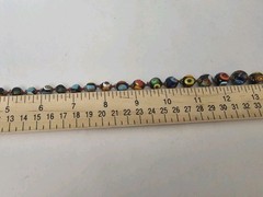 Millefiori Venetian Murano Glass Necklace Multicolor Knotted 25 Inches Vintage