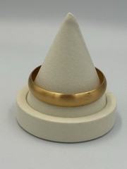 Vintage Gold Tone Bangle Set Nugget Twist Rope & Wide Satin Cuff