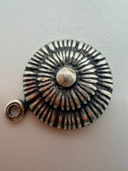 Vintage Silver Plated Brass Sunburst Concho Drop Findings Lot of 25