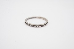 Vintage Sterling Silver 925 Ring Size 11.25 Textured H5