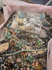 Beautiful Lot Of Estate Jewelry, Turquise, Teal & Green Many Signed