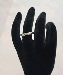 Wheeler Mfg Co Braided Ring Sterling Size 7 WMCO