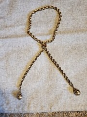 Vintage Gold Tone Adjustable Length Necklace