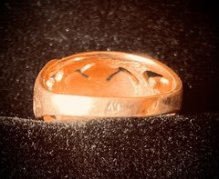 Original Vintage Gold Ring 14K (583) Made in Former USSR Weight 5.13g Sz 16.5mm