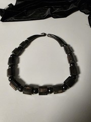 Vintage tribal-style statement necklace, likely made from…