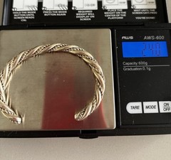 Vintage Sterling Silver Cuff Bracelet 6” Small 24 Grams Classic Design