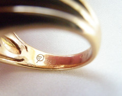 Sterling Silver 925 Gold on Natural Irradiated Morganite Ring Size 9
